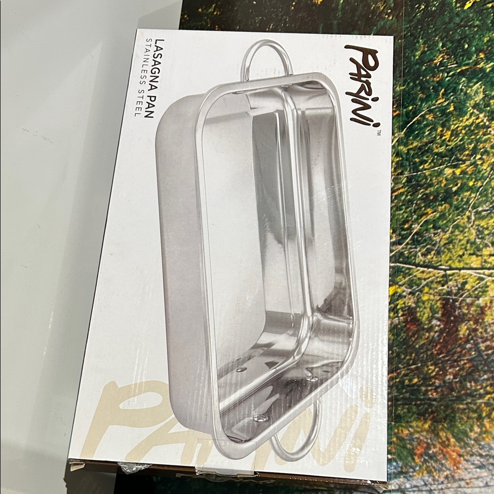 Parini Silver Stainless Steel Baking Pan